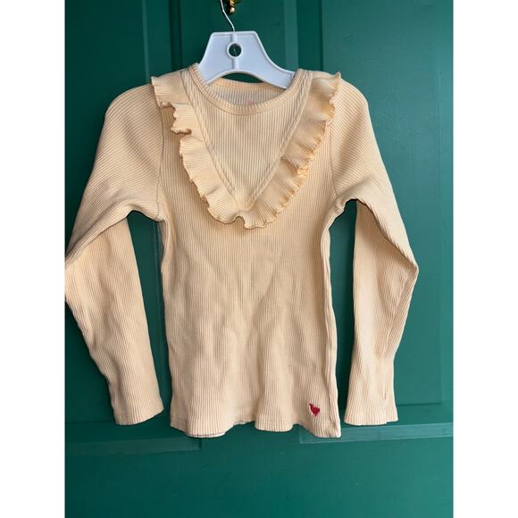 Pink Chicken size 7 beige tan long sleeved top - Picture 4 of 6
